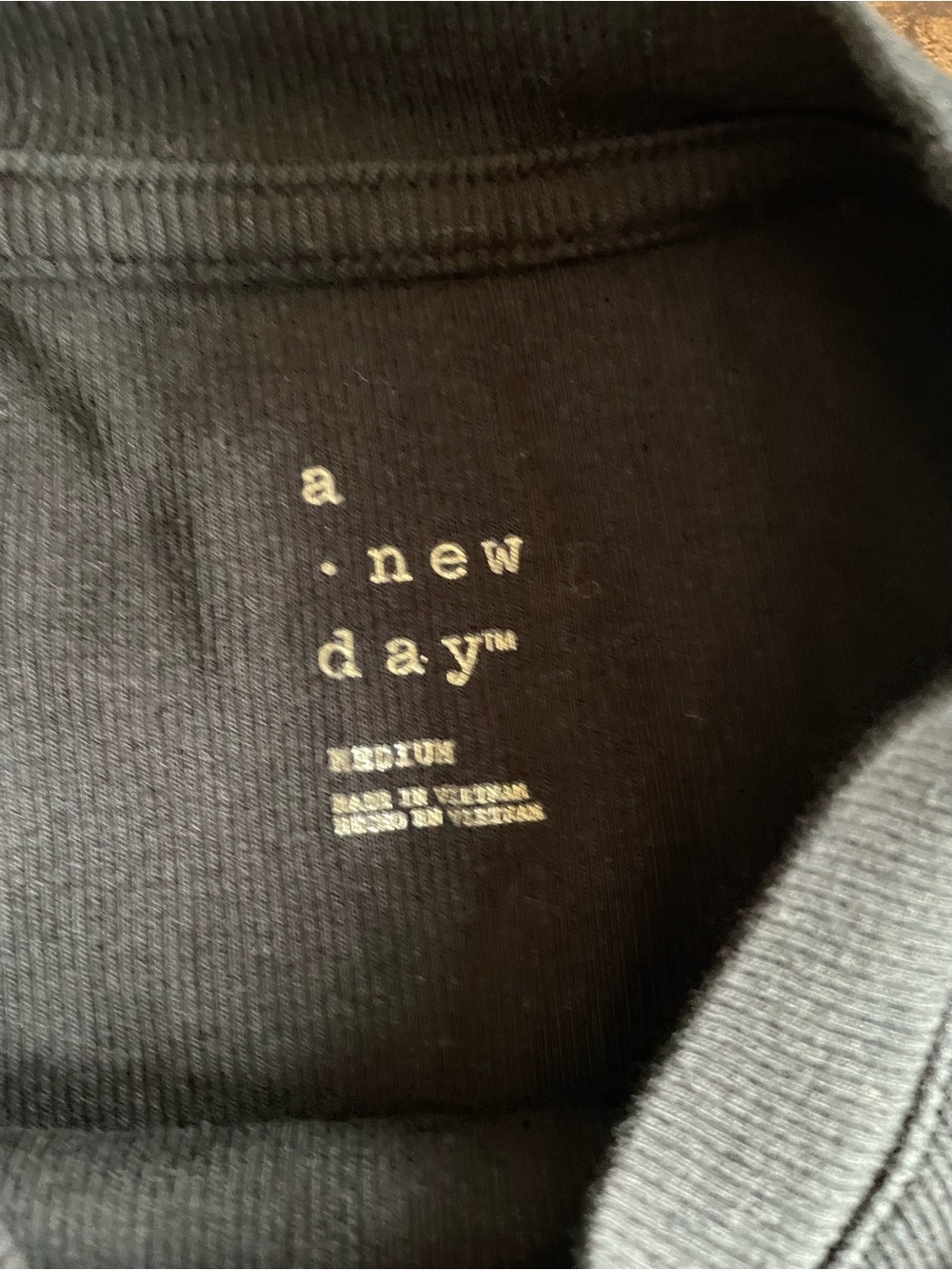 Set of Two A New Day Ribbed Short Sleeve Tees - Peach & Black - Picture 4 of 7